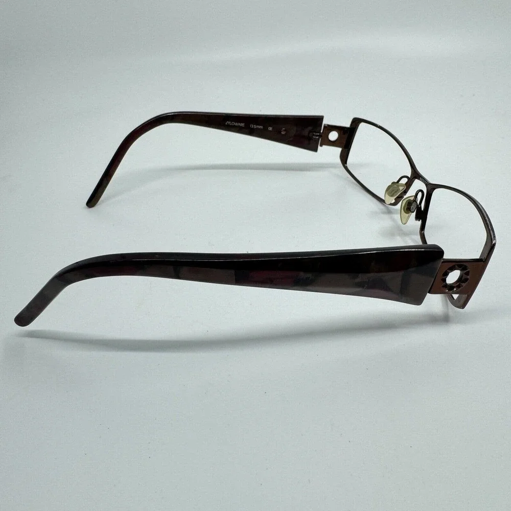 Via Spiga Eyeglasses Frame Lustria 550 52-17-135 Brown Full Rim H9968‎